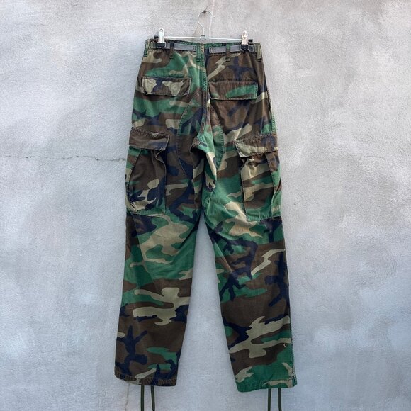 80s Military Woodland Camouflage Cargo Pants - Picture 5 of 9